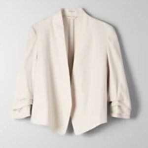 BABATON POWER SHORT LINEN BLAZER